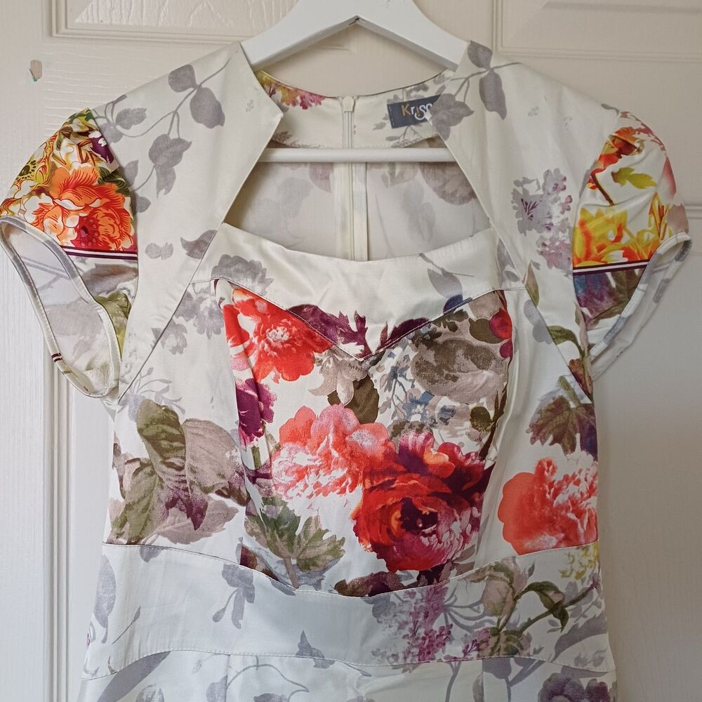 Chinese style  sheath dress Floral pattern Viscose/poly Size Small